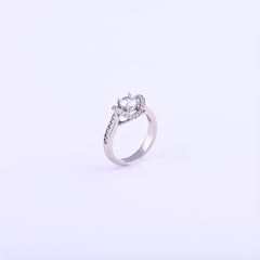 Lustrous Halo Ring