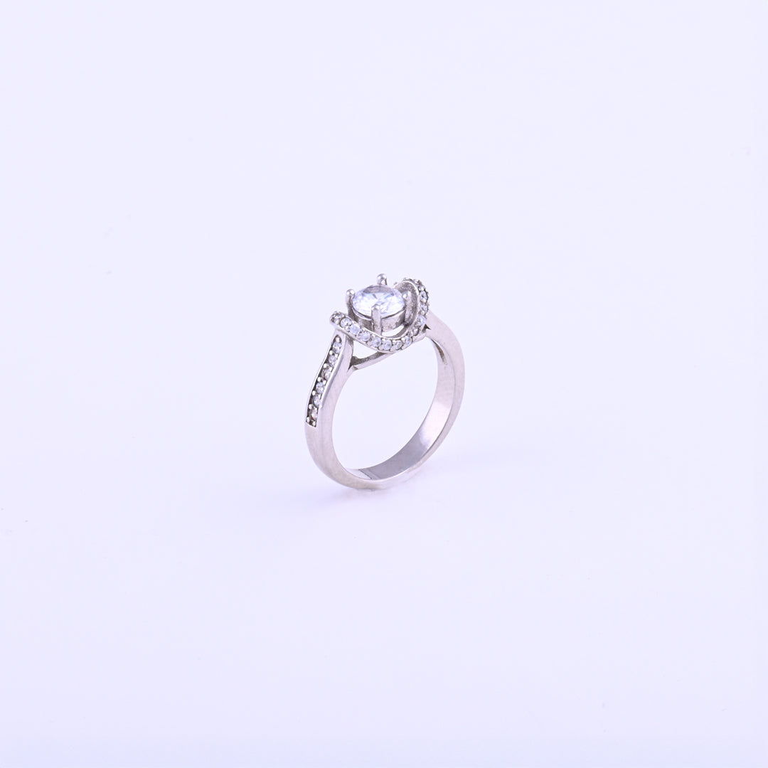 Lustrous Halo Ring